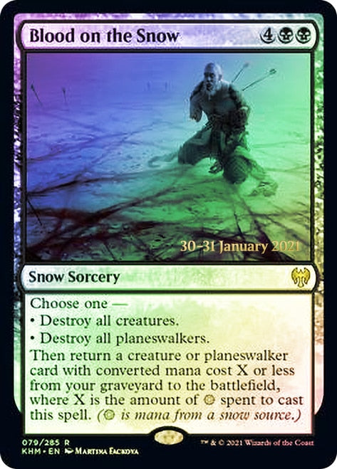 Blood on the Snow [Kaldheim Prerelease Promos] | Golgari Games