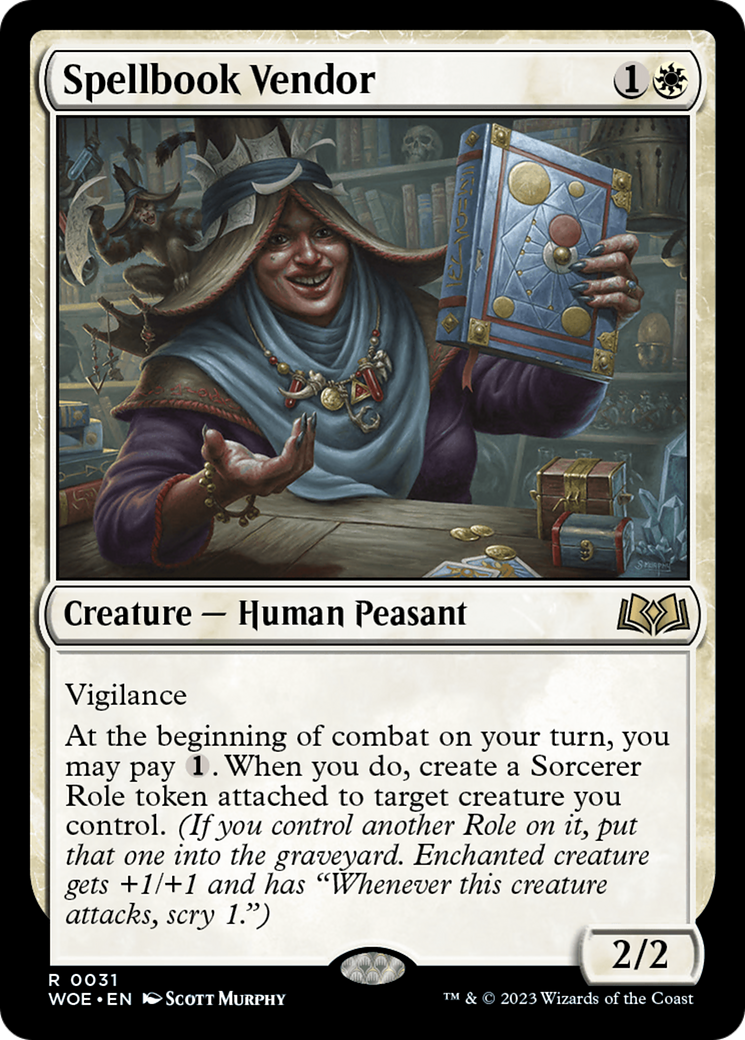 Spellbook Vendor [Wilds of Eldraine] | Golgari Games