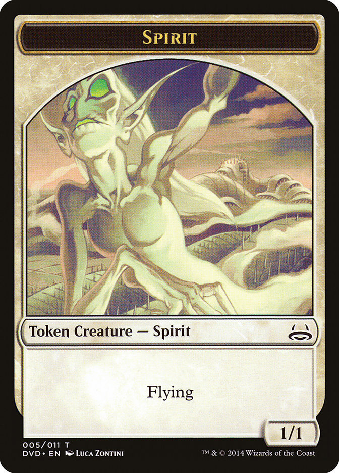 Spirit Token (Divine vs. Demonic) [Duel Decks Anthology Tokens] | Golgari Games