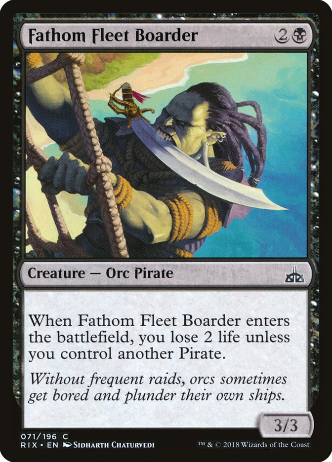 Fathom Fleet Boarder [Rivals of Ixalan] | Golgari Games