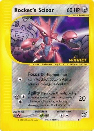 Rocket's Scizor (4) (Jumbo Card) [Best of Promos] | Golgari Games