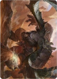 Moraug, Fury of Akoum Art Card [Zendikar Rising Art Series] | Golgari Games