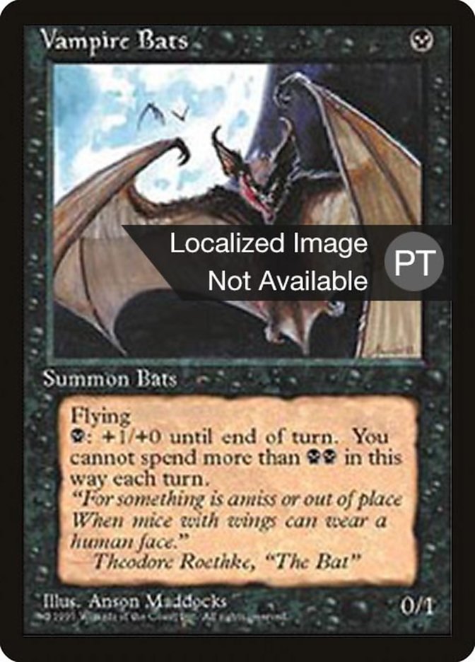 Vampire Bats [Fourth Edition (Foreign Black Border)] | Golgari Games