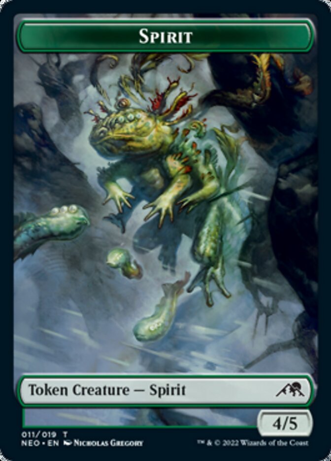 Spirit Token (011) [Kamigawa: Neon Dynasty Tokens] | Golgari Games