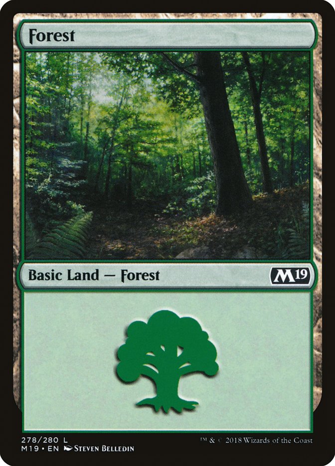 Forest (278) [Core Set 2019] | Golgari Games