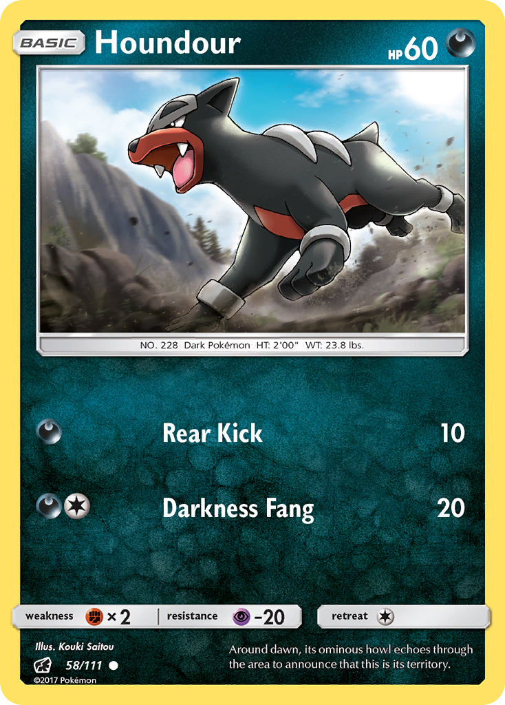 Houndour (58/111) [Sun & Moon: Crimson Invasion] | Golgari Games