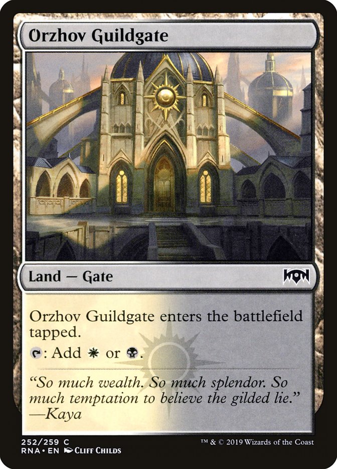 Orzhov Guildgate (252/259) [Ravnica Allegiance] | Golgari Games