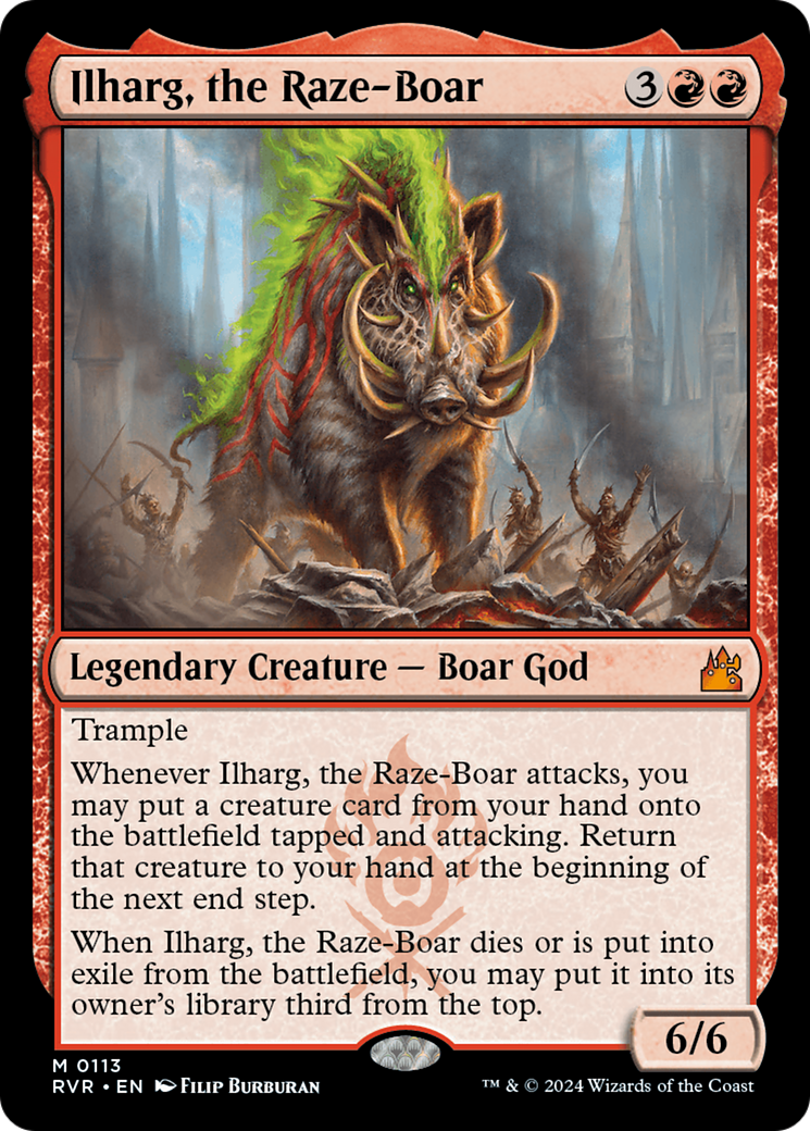 Ilharg, the Raze-Boar [Ravnica Remastered] | Golgari Games