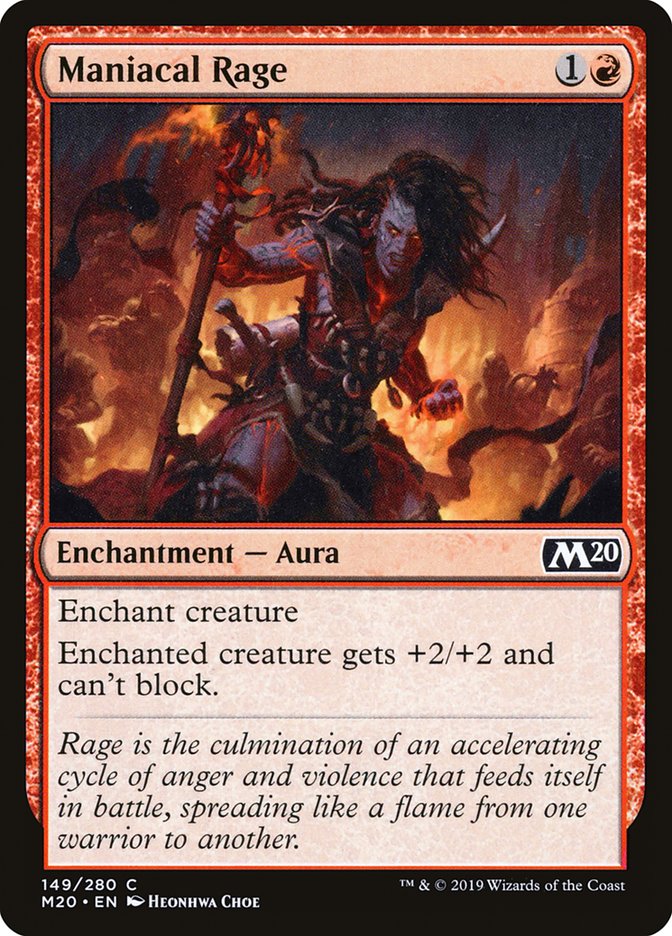 Maniacal Rage [Core Set 2020] | Local Legends