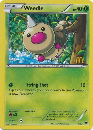 Weedle (1/12) [McDonald's Promos: 2014 Collection] | Golgari Games