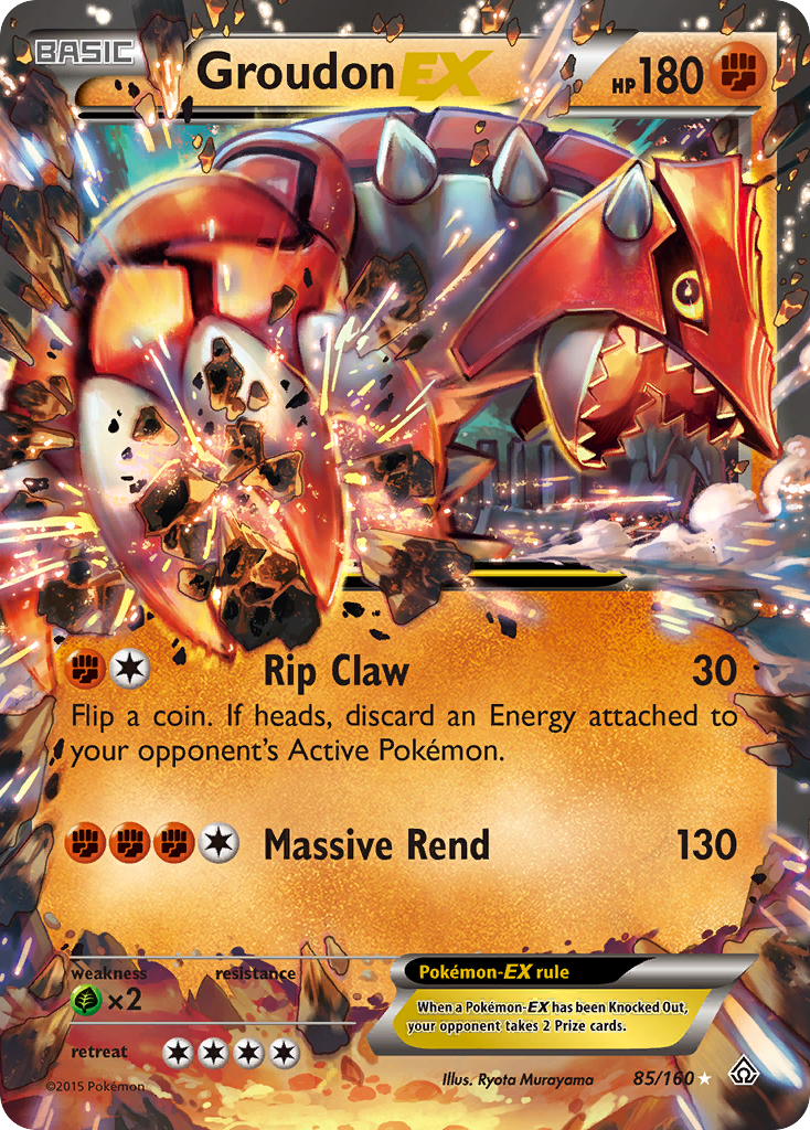 Groudon EX (85/160) [XY: Primal Clash] | Golgari Games