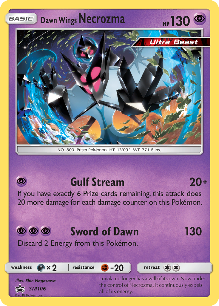 Dawn Wings Necrozma (SM106) [Sun & Moon: Black Star Promos] | Golgari Games