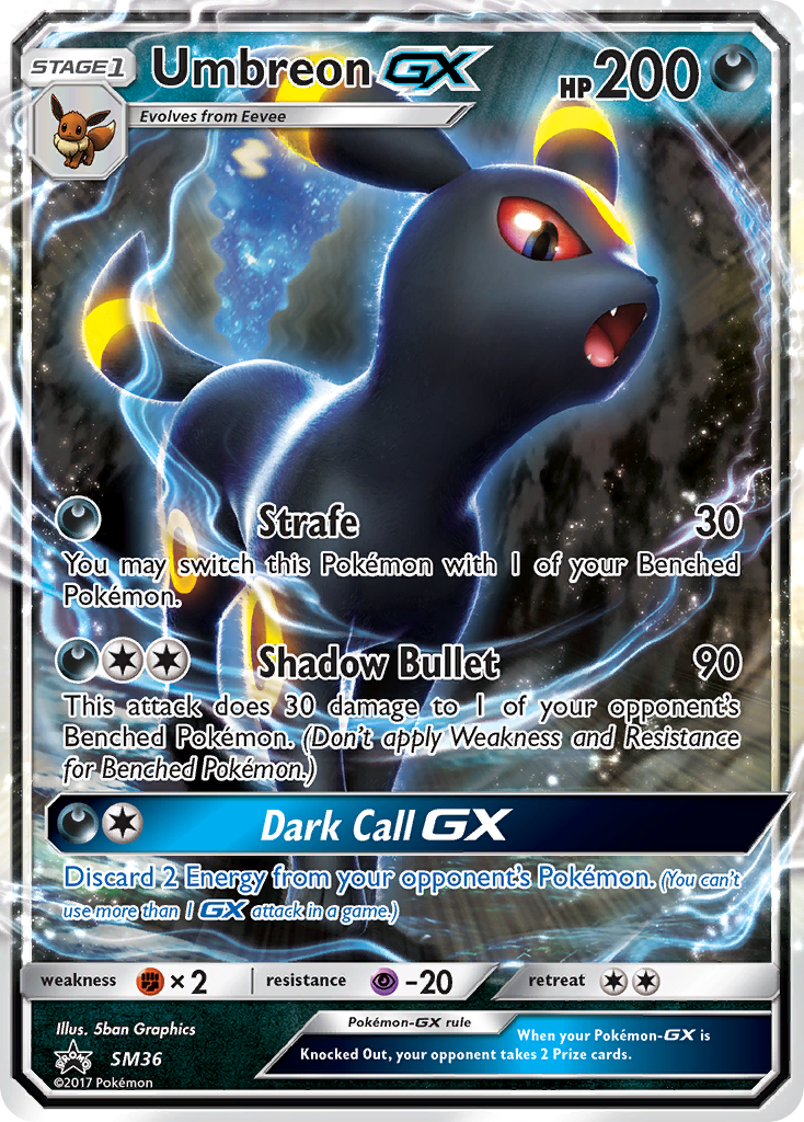 Umbreon GX (SM36) [Sun & Moon: Black Star Promos] | Golgari Games