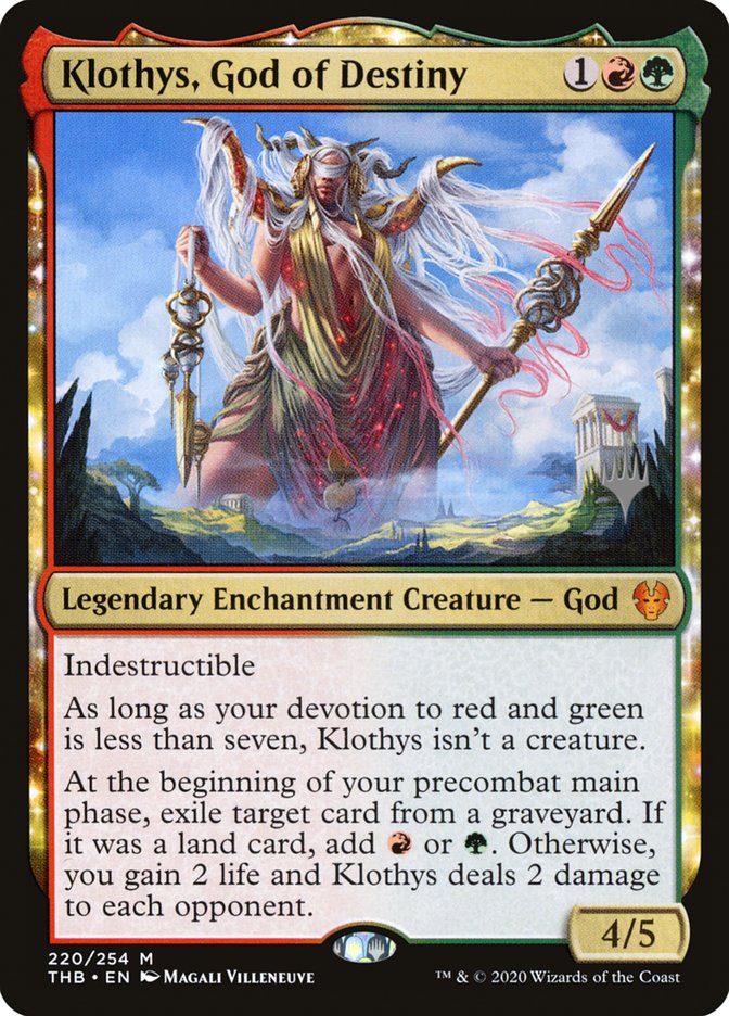 Klothys, God of Destiny (Promo Pack) [Theros Beyond Death Promos] | Local Legends