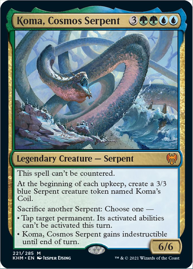 Koma, Cosmos Serpent [Kaldheim] | Golgari Games