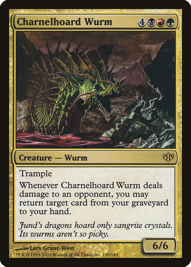 Charnelhoard Wurm [Conflux] | Golgari Games