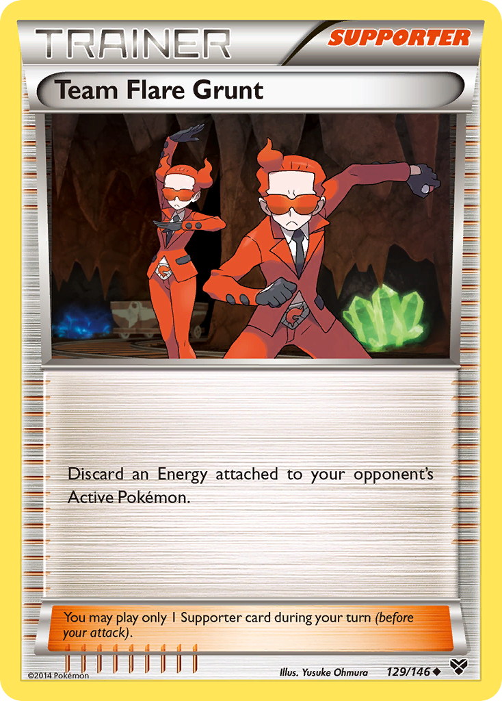 Team Flare Grunt (129/146) [XY: Base Set] | Golgari Games