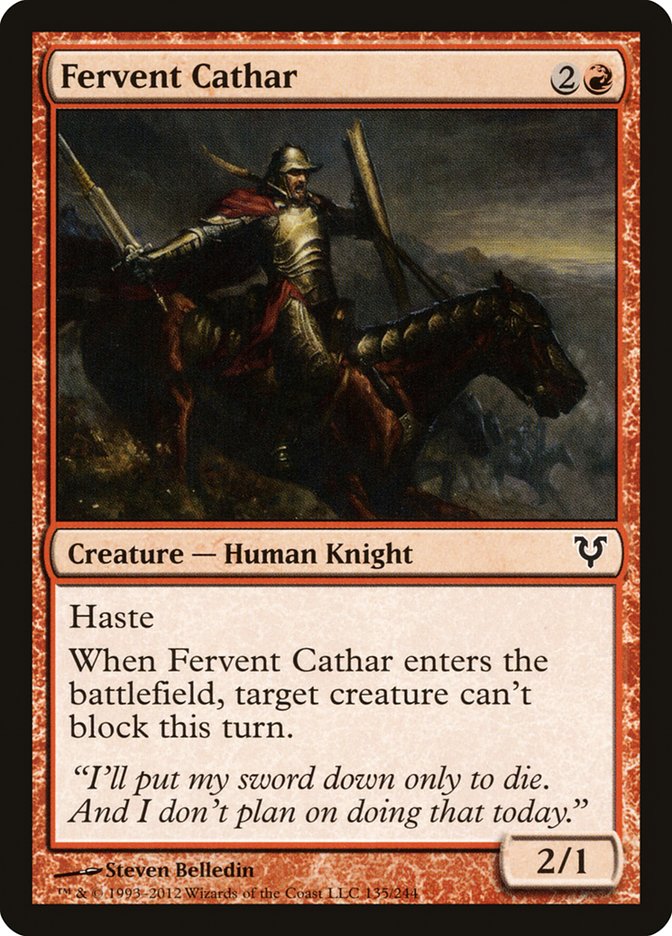 Fervent Cathar [Avacyn Restored] | Golgari Games