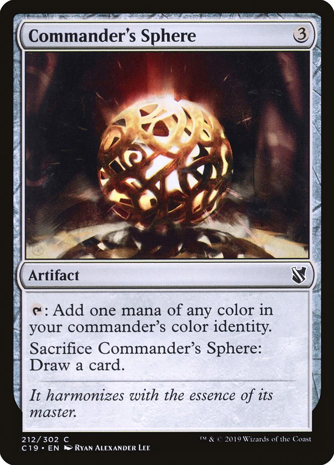 Commander's Sphere [Commander 2019] | Golgari Games