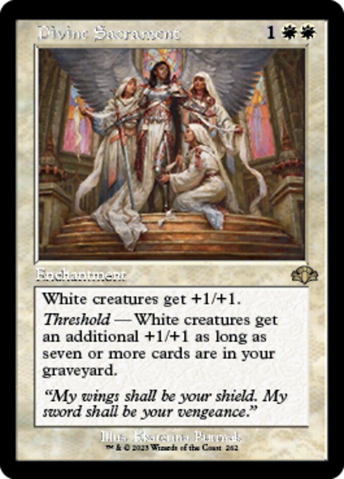 Divine Sacrament (Retro) [Dominaria Remastered] | Local Legends