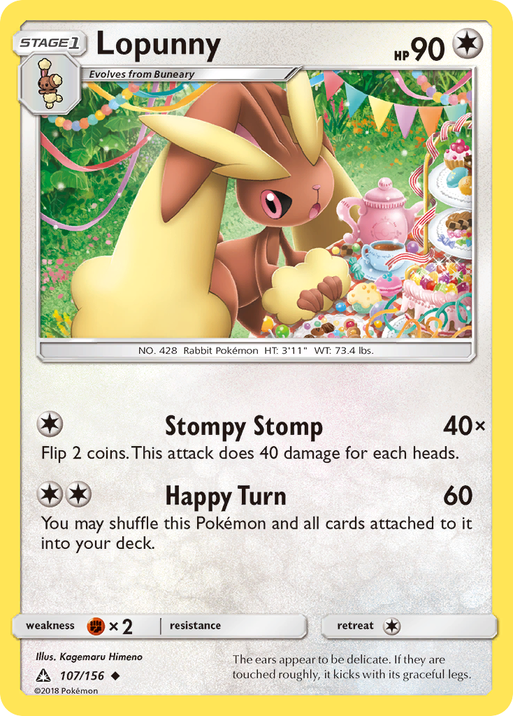 Lopunny (107/156) [Sun & Moon: Ultra Prism] | Golgari Games