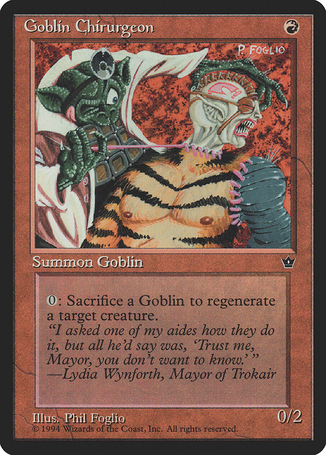 Goblin Chirurgeon (Phil Foglio) [Fallen Empires] | Local Legends