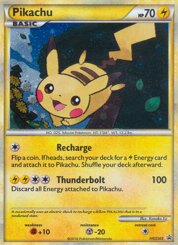 Pikachu (HGSS03) [HeartGold & SoulSilver: Black Star Promos] | Golgari Games