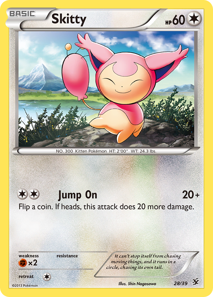 Skitty (28/39) [XY: Kalos Starter Set] | Golgari Games