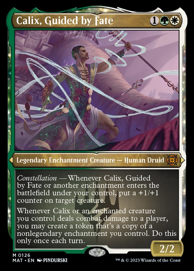 Calix, Guided by Fate (Foil Etched) [March of the Machine: The Aftermath] | Golgari Games