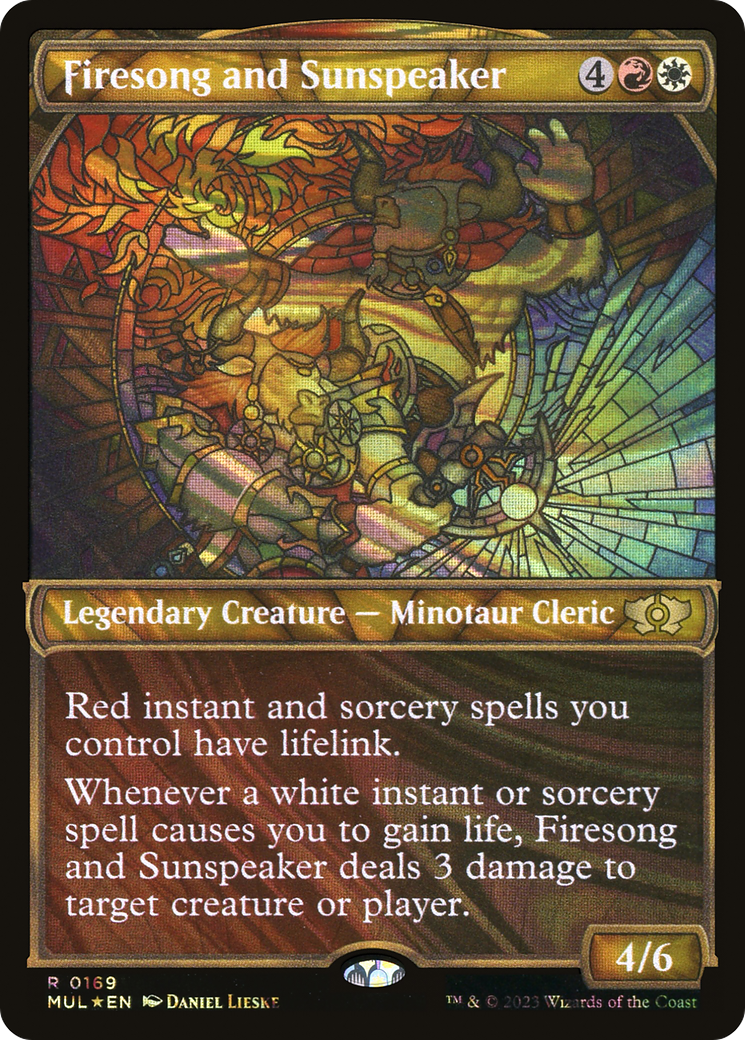 Firesong and Sunspeaker (Halo Foil) [Multiverse Legends] | Golgari Games