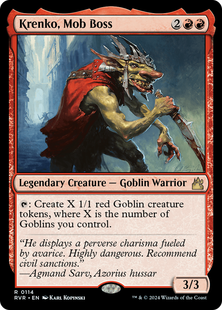 Krenko, Mob Boss [Ravnica Remastered] | Local Legends
