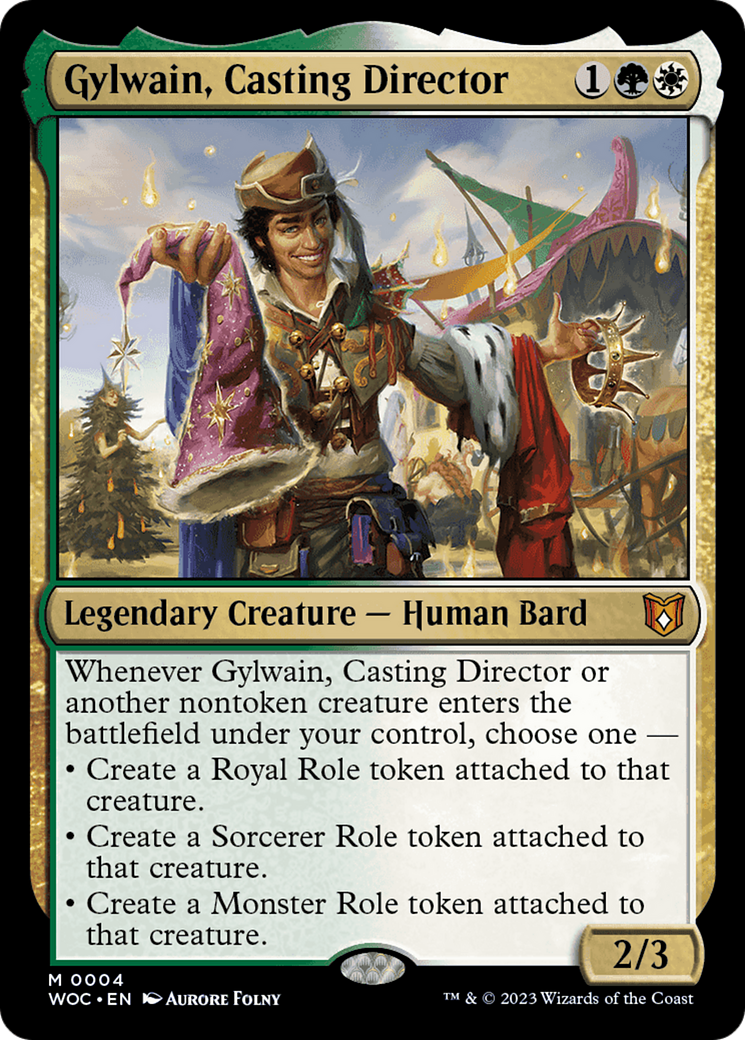 Gylwain, Casting Director [Wilds of Eldraine Commander] | Golgari Games