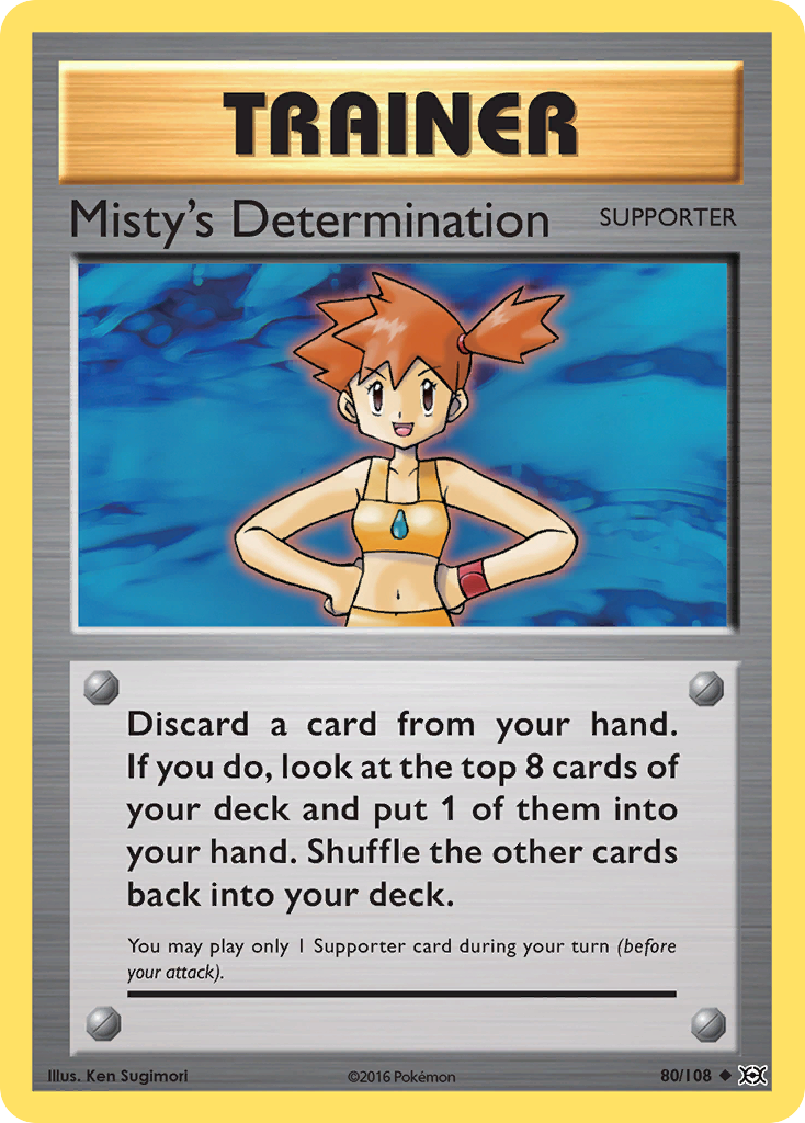 Misty's Determination (80/108) [XY: Evolutions] | Golgari Games