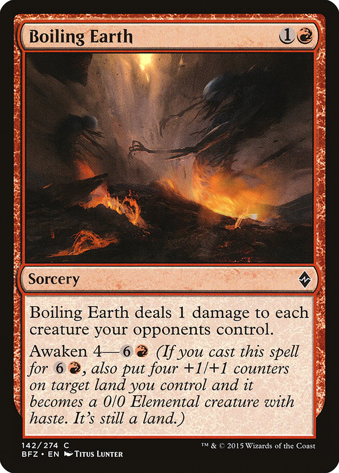 Boiling Earth [Battle for Zendikar] | Local Legends