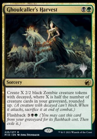 Ghoulcaller's Harvest (Promo Pack) [Innistrad: Midnight Hunt Promos] | Golgari Games