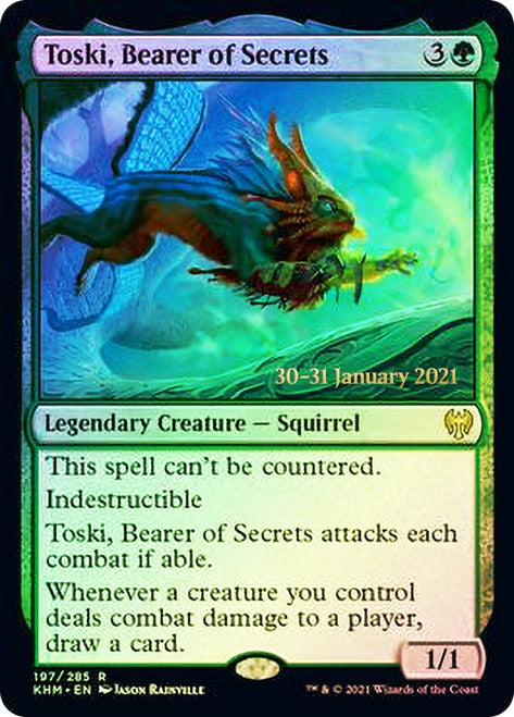 Toski, Bearer of Secrets [Kaldheim Prerelease Promos] | Golgari Games