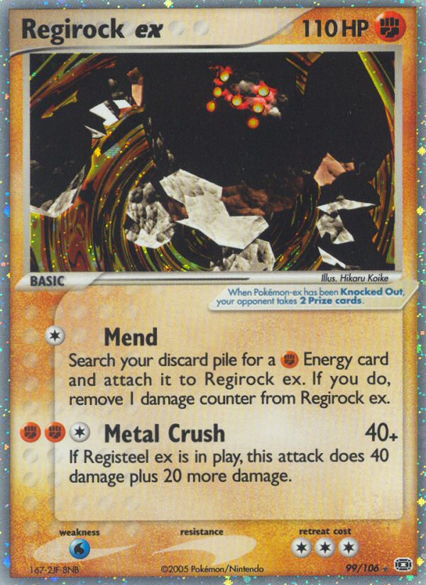 Regirock ex (99/106) [EX: Emerald] | Golgari Games