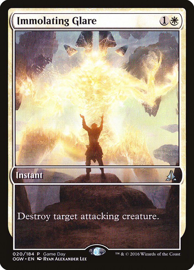 Immolating Glare (Game Day) (Extended Art) [Oath of the Gatewatch Promos] | Golgari Games