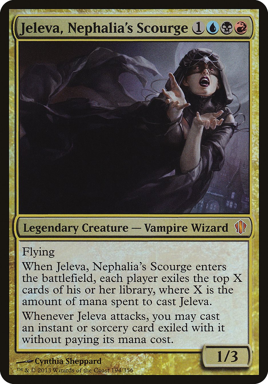 Jeleva, Nephalia's Scourge (Oversized) [Commander 2013 Oversized] | Golgari Games