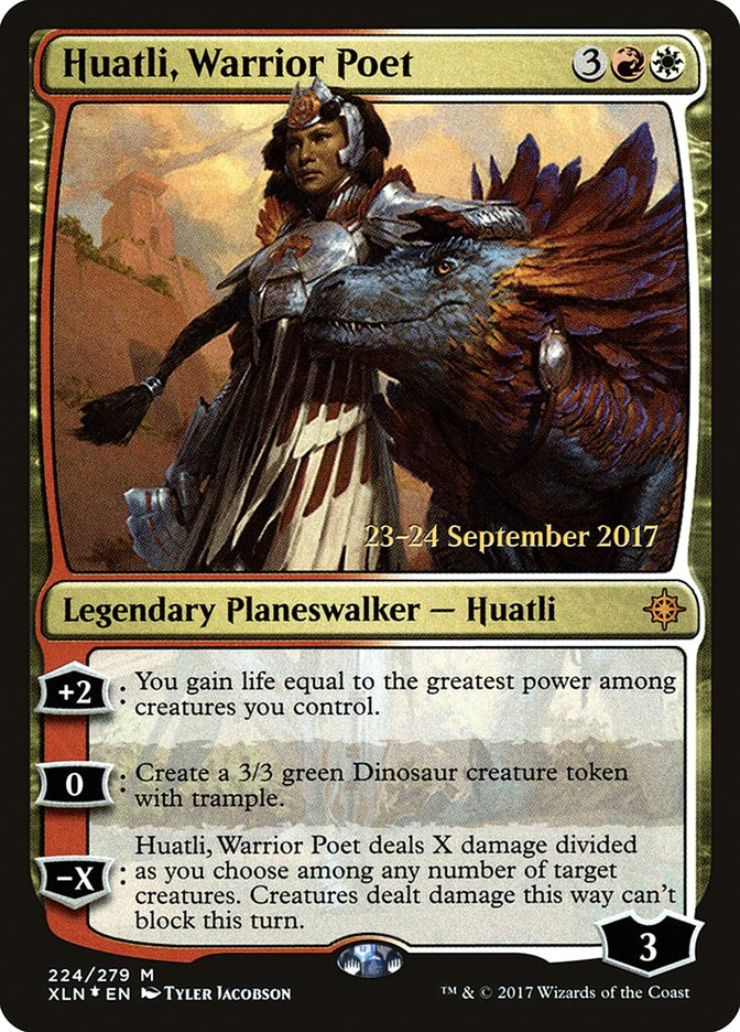 Huatli, Warrior Poet [Ixalan Prerelease Promos] | Local Legends