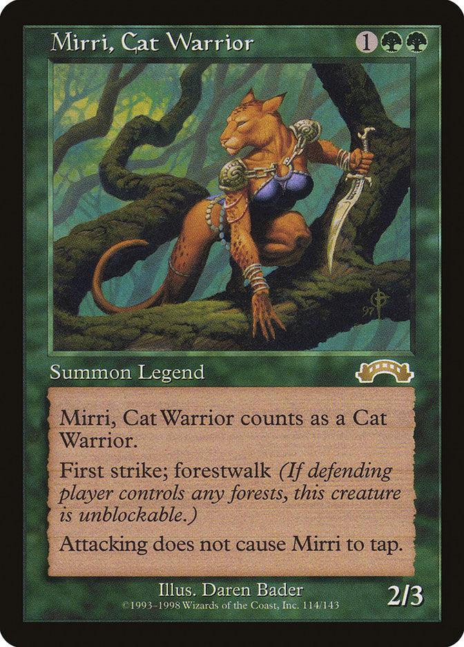 Mirri, Cat Warrior [Exodus] | Golgari Games