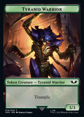 Tyranid (017) // Tyranid Warrior Double-sided Token (Surge Foil) [Universes Beyond: Warhammer 40,000 Tokens] | Golgari Games