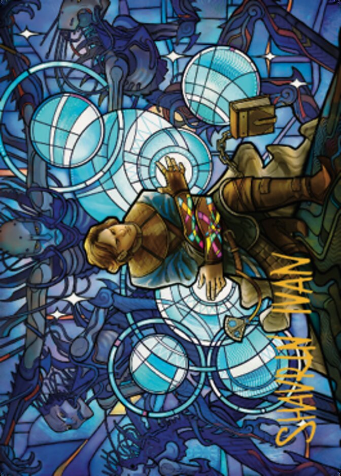 Raff, Weatherlight Stalwart Art Card (Gold-Stamped Signature) [Dominaria United Art Series] | Local Legends
