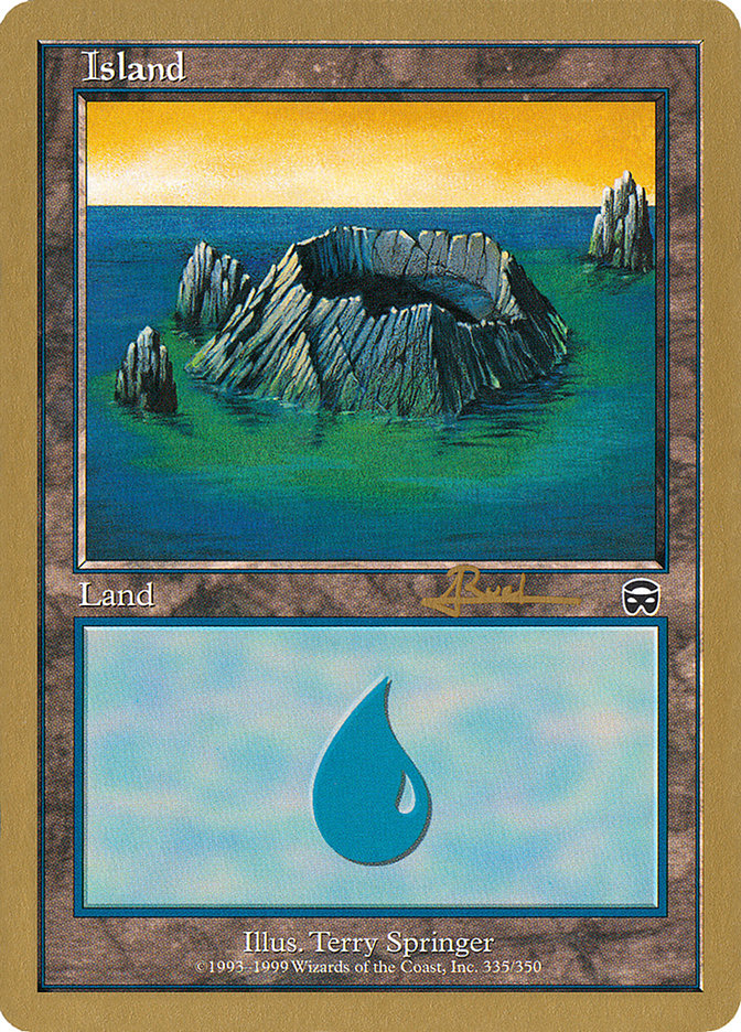 Island (335) (Antoine Ruel) [World Championship Decks 2001] | Golgari Games