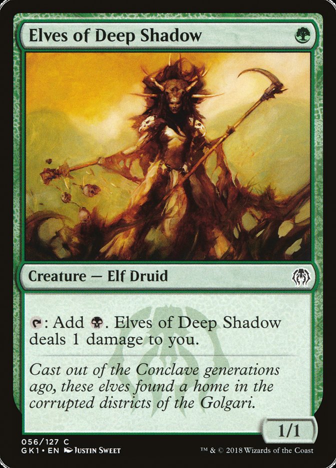 Elves of Deep Shadow [Guilds of Ravnica Guild Kit] | Golgari Games