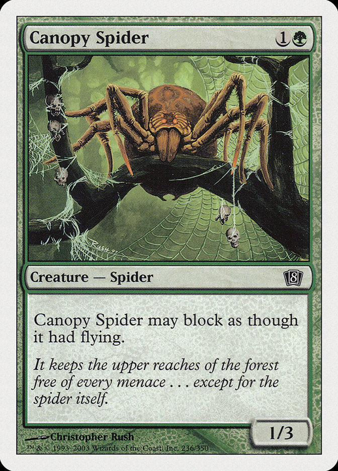 Canopy Spider [Eighth Edition] | Golgari Games