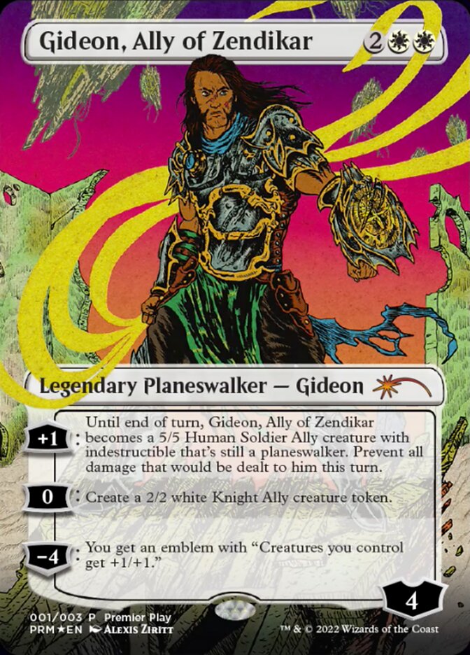 Gideon, Ally of Zendikar (Borderless) [Regional Championship Qualifiers 2022] | Local Legends