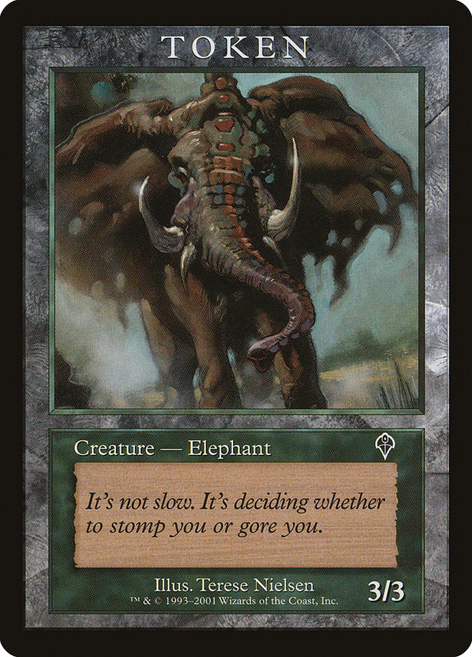 Elephant Token [Magic Player Rewards 2001] | Golgari Games