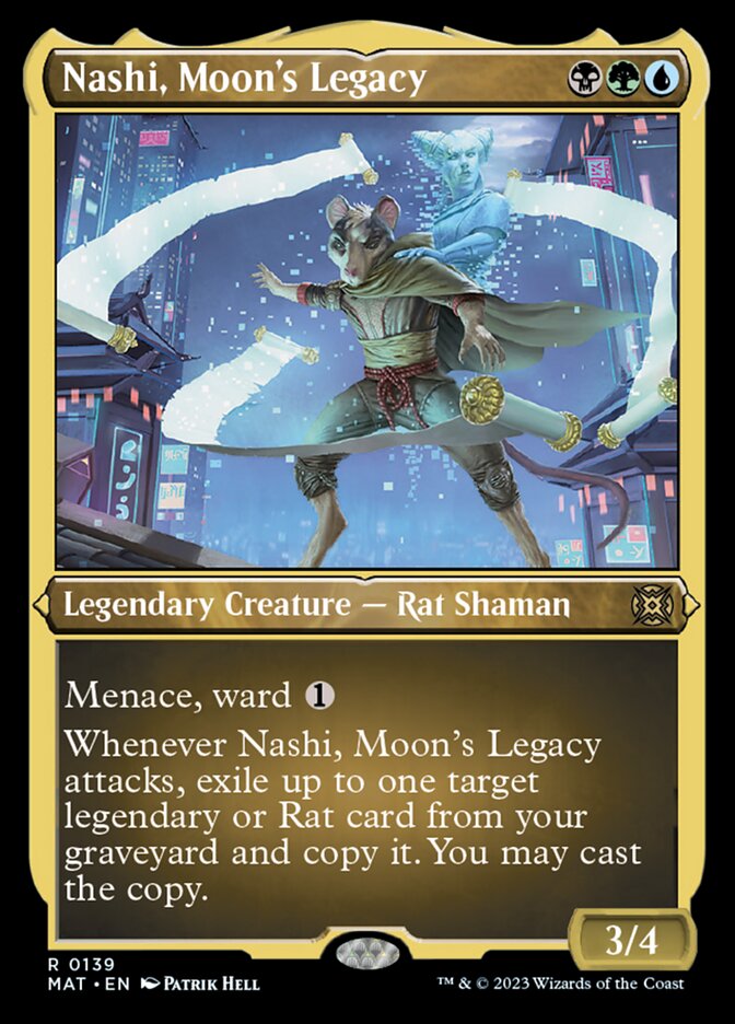 Nashi, Moon's Legacy (Foil Etched) [March of the Machine: The Aftermath] | Golgari Games