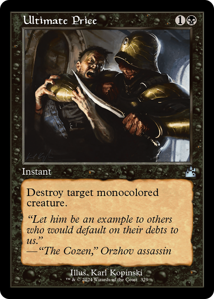 Ultimate Price (Retro Frame) [Ravnica Remastered] | Local Legends